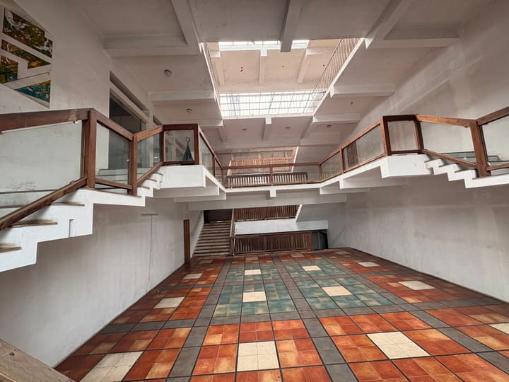 Ground floor central court and staircases at nalukettu
