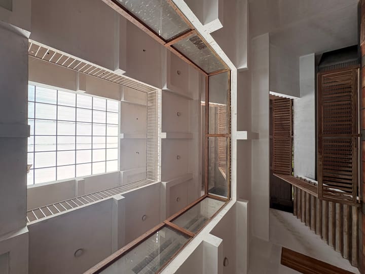 Misc atrium and stair detail at nalukettu