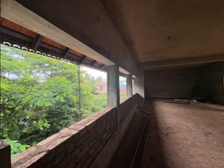 Second-floor room opening toward the central court